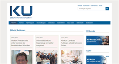 Desktop Screenshot of ku-gesundheitsmanagement.de