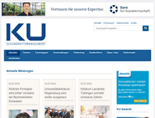 Tablet Screenshot of ku-gesundheitsmanagement.de